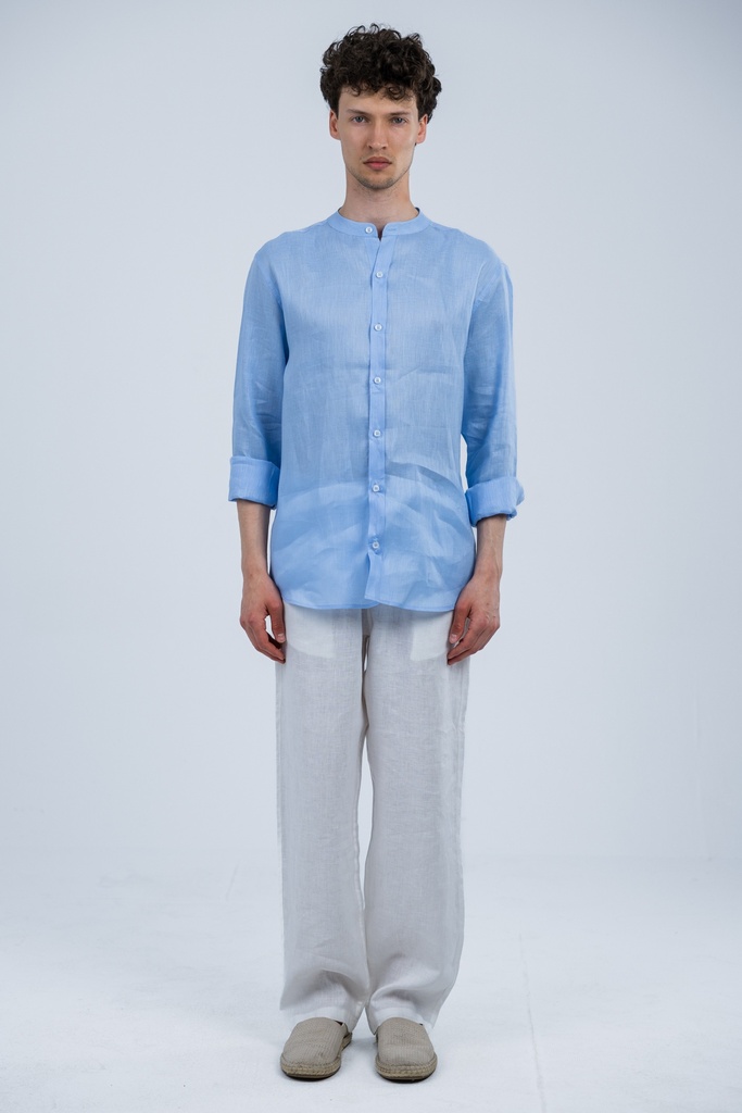 Seabreeze Mandarin Collar Shirt 