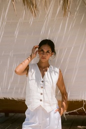 Summer Bay Linen Vest