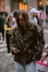 Leopard Print Teddy Jacket