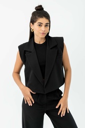 The Edgy Blazer Vest 