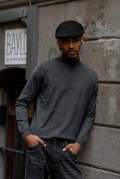Basic Mock Neck Men Sweater