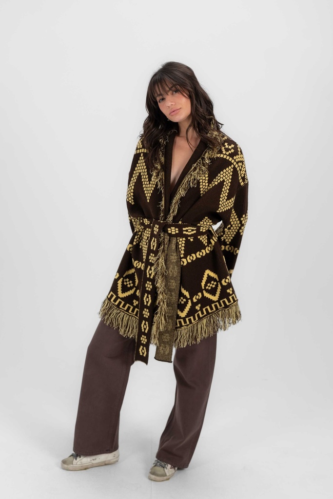 Tribal Boho Knit Kimono