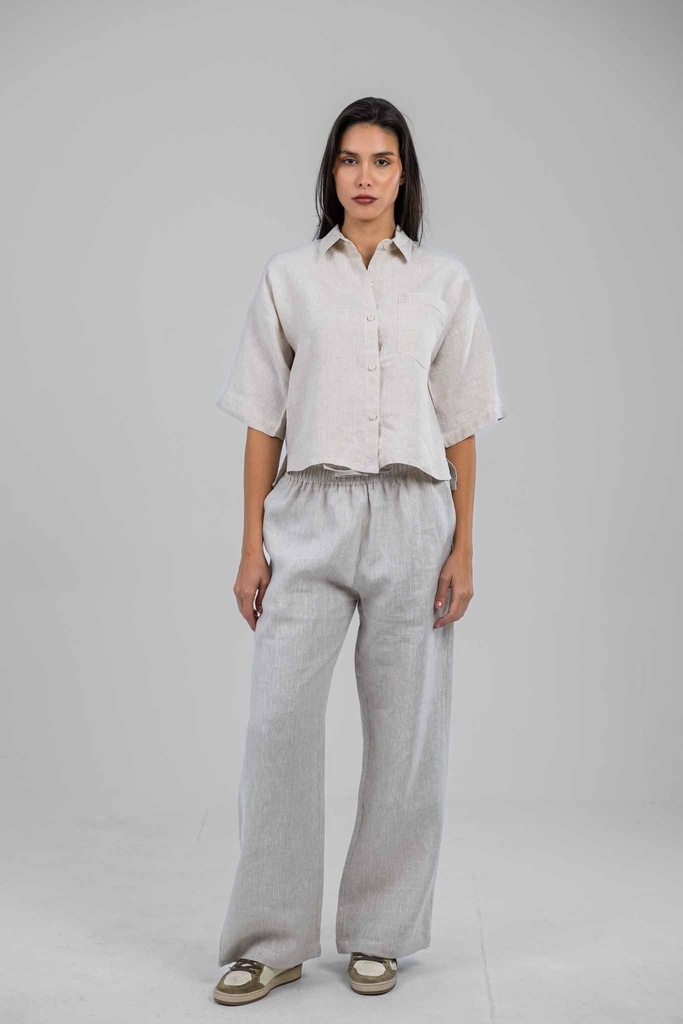 Portofino Half Sleeves Linen Shirt 
