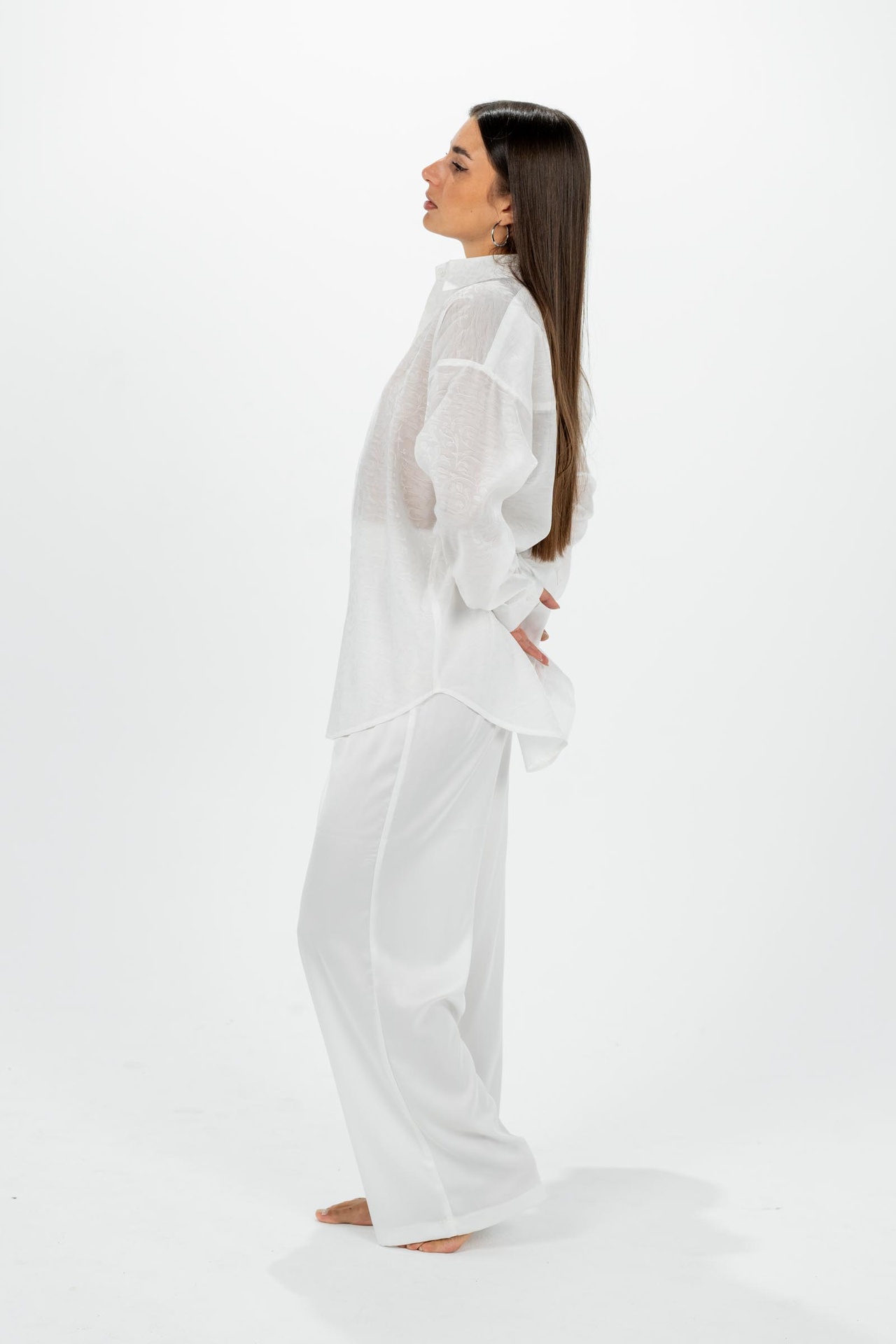 Retro Floral Jacquard Shirt