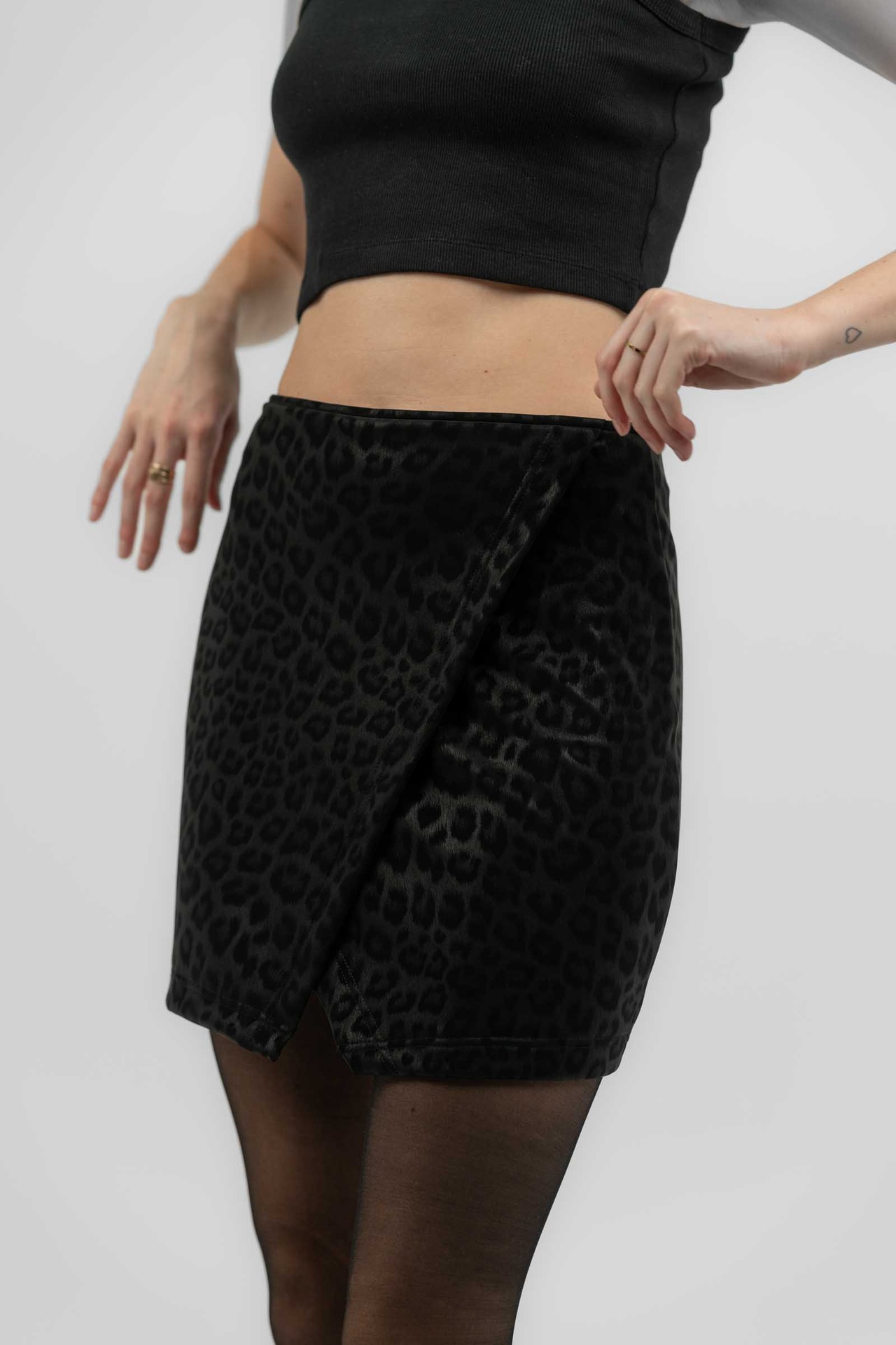 Leopard Wrap Skirt 