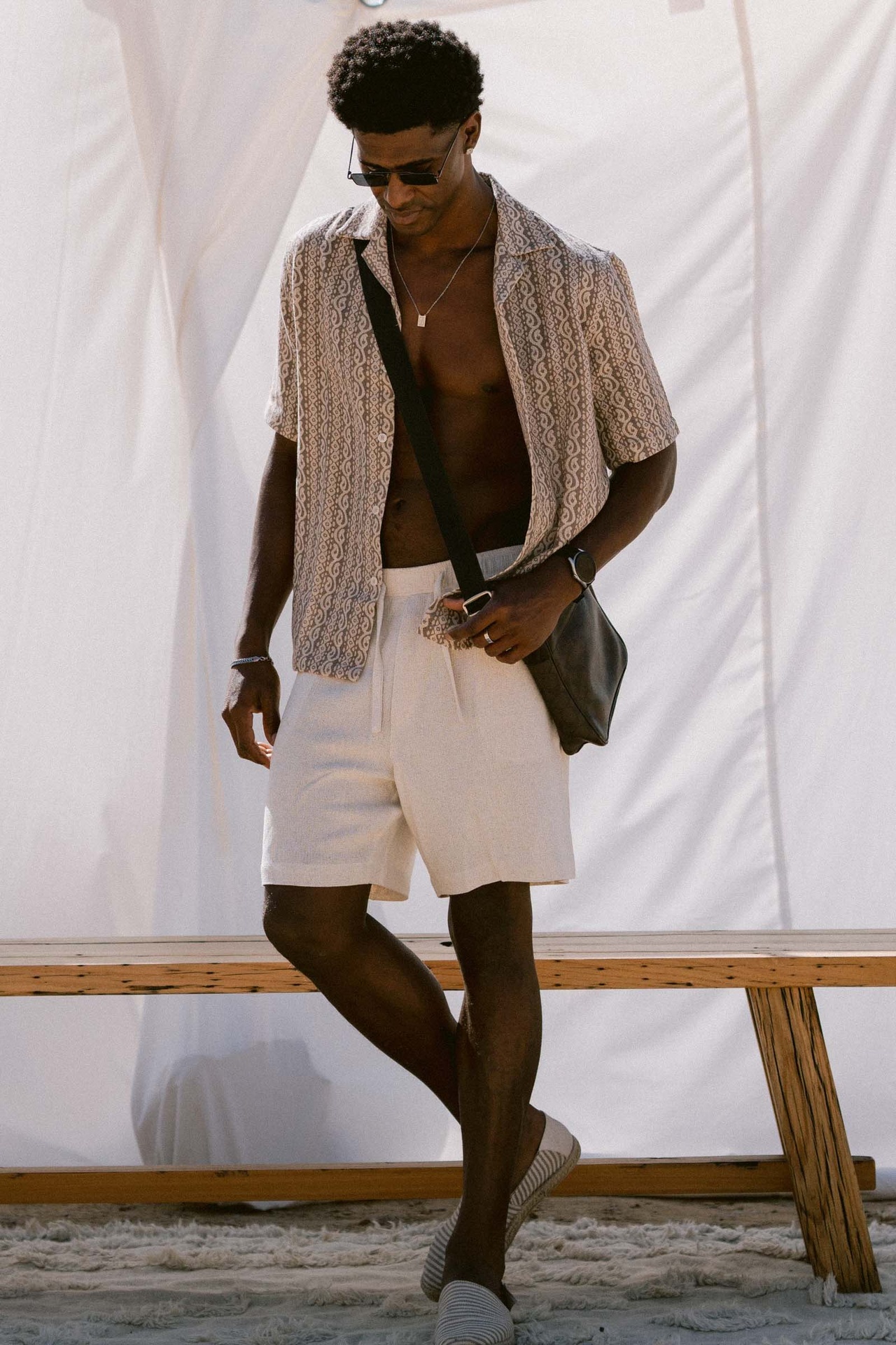 [MS15015] Oasis Linen Shorts 