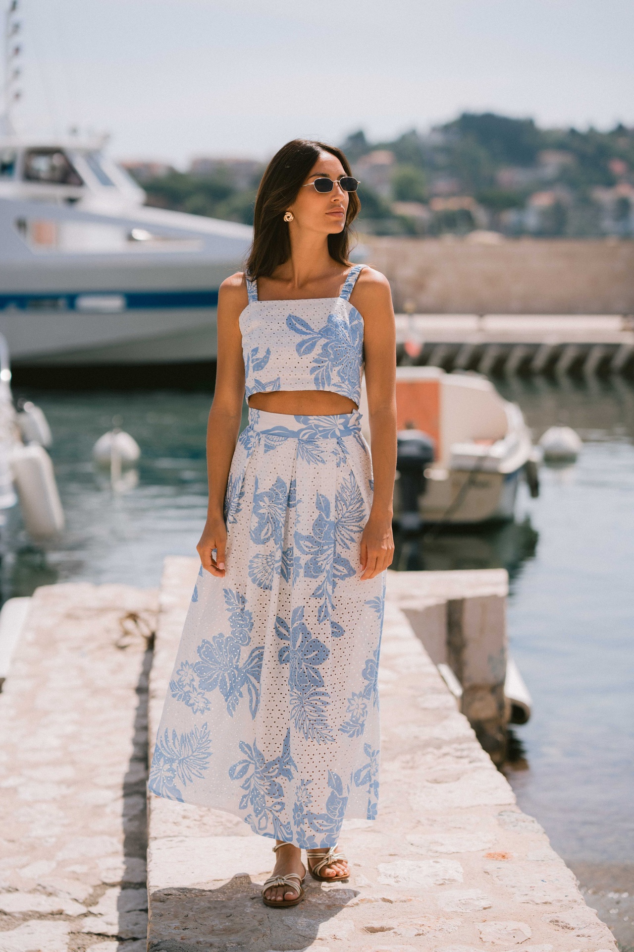 Island Escape Embriodery Co-ord