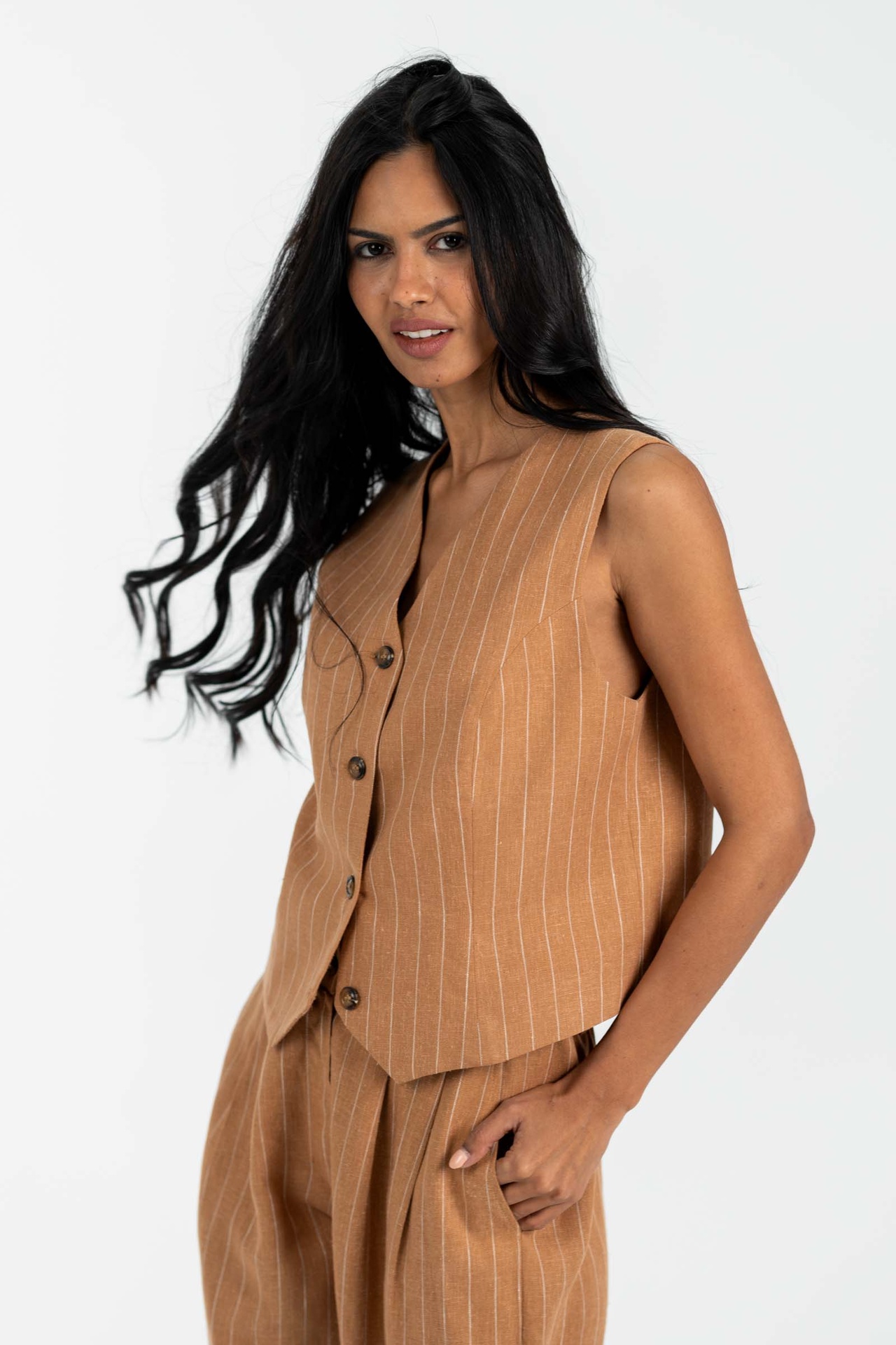 Parisian Striped Vest 