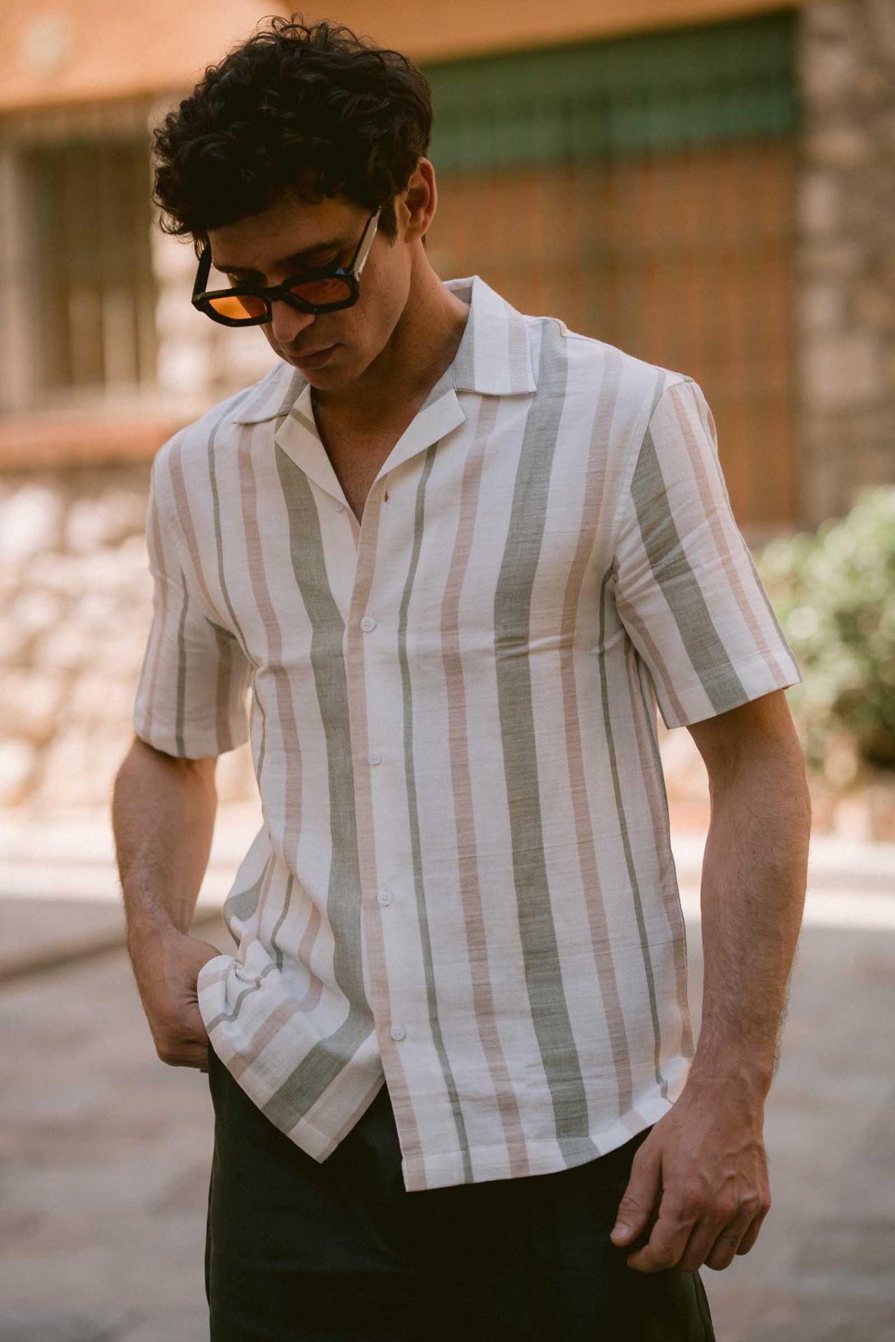 Earthline Striped Shirt 