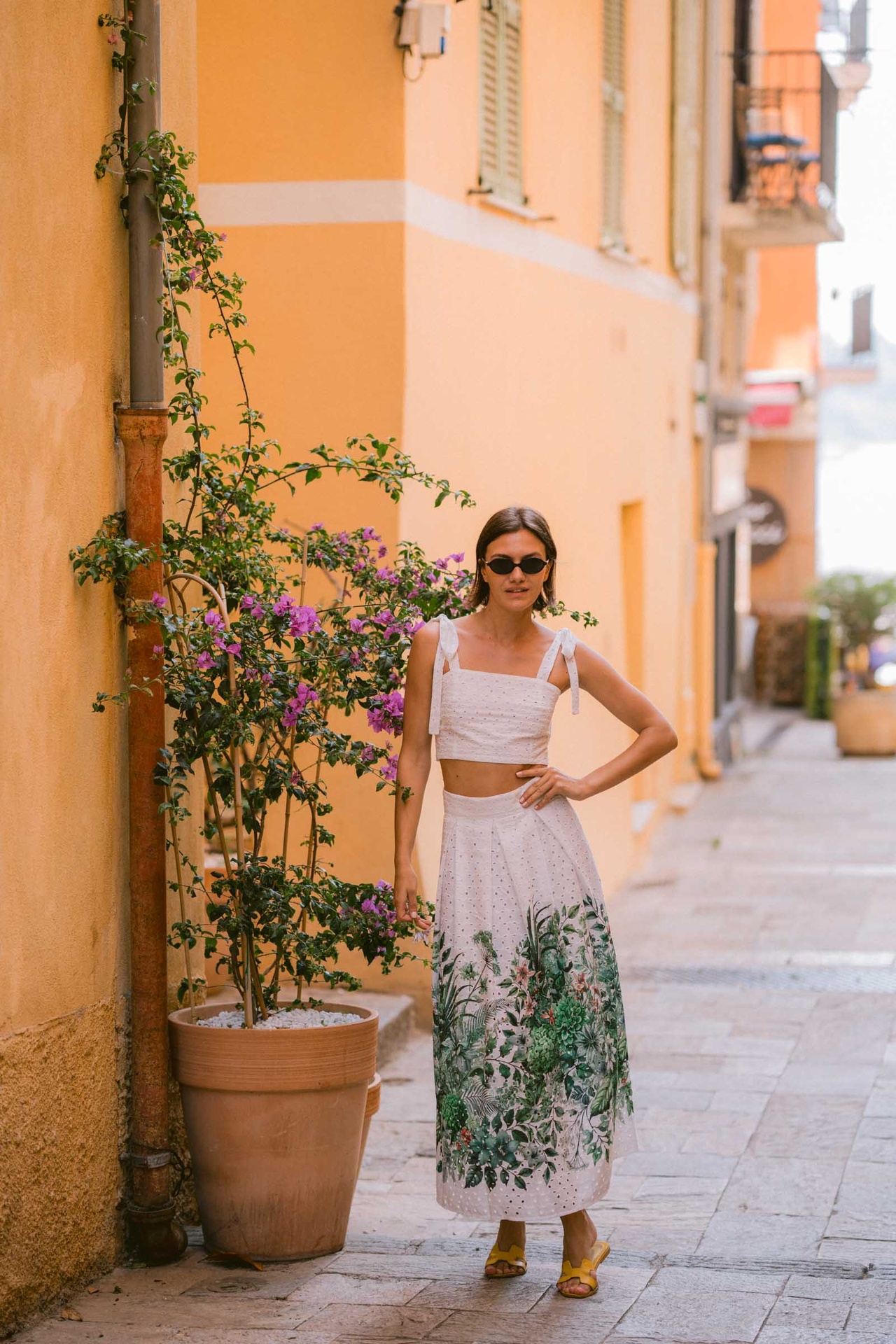 Lush Leaves Embriodery Co-ord 