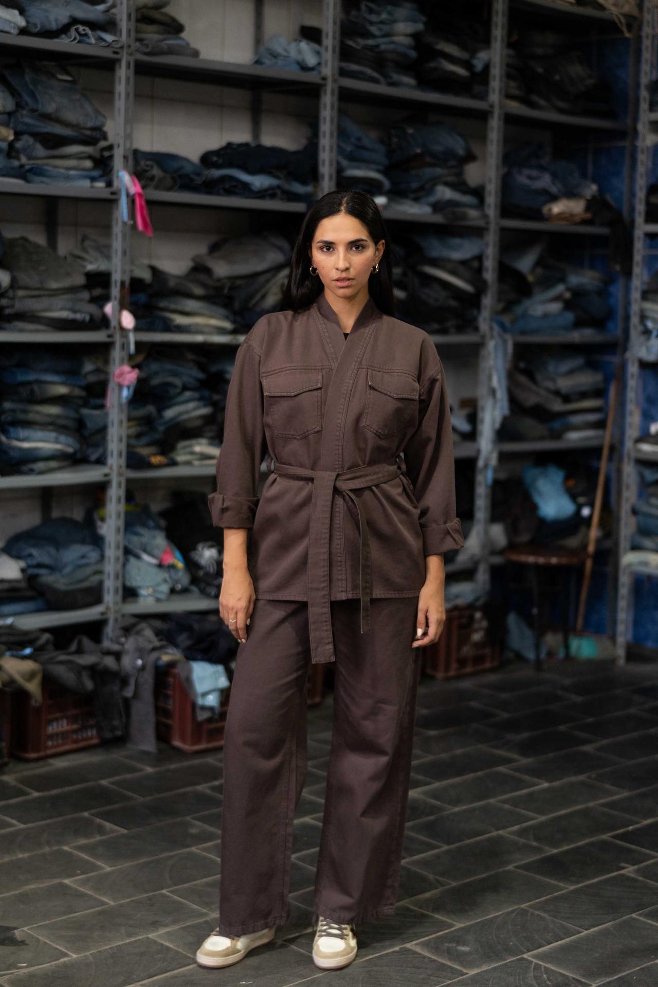 Mocha Muse Denim Kimono