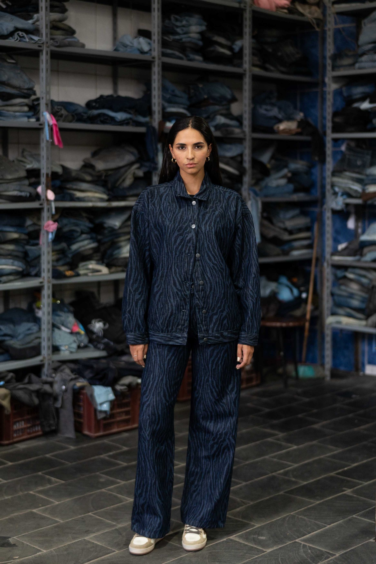 Indigo Ripple Denim Jacket 