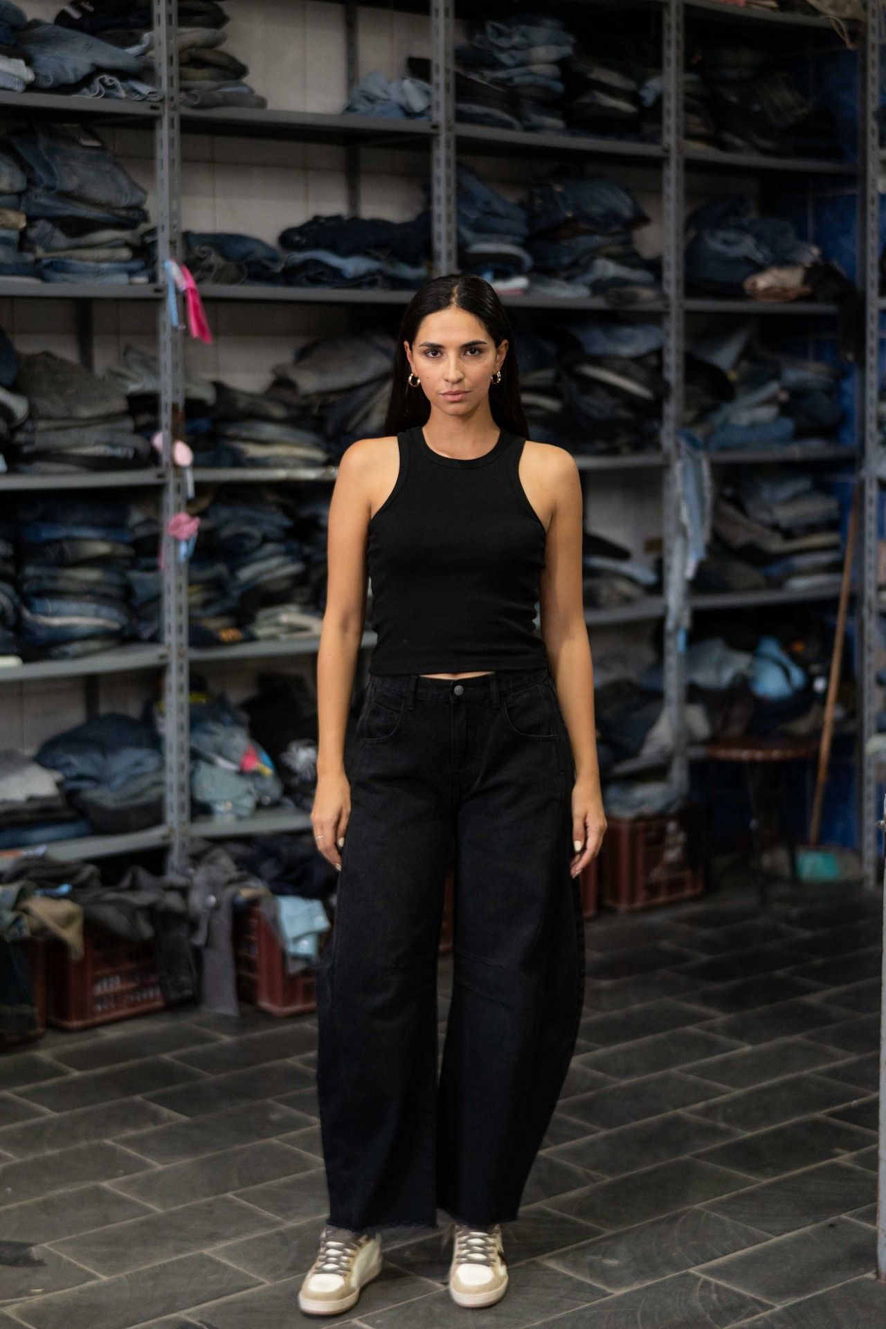 Sculpt Barrel Denim Pants 