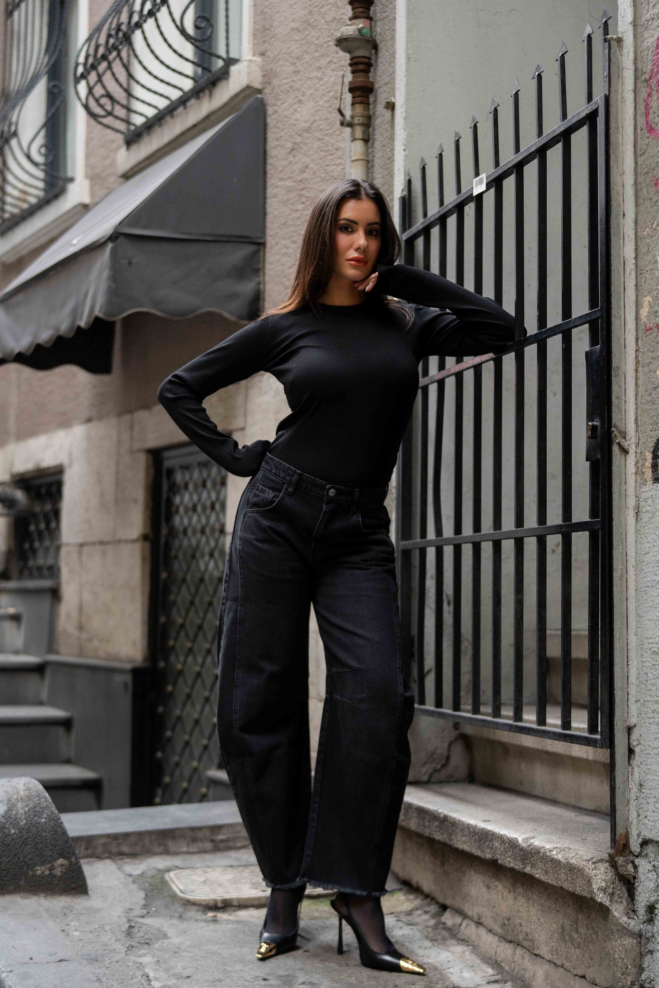 Sculpt Barrel Denim Pants 